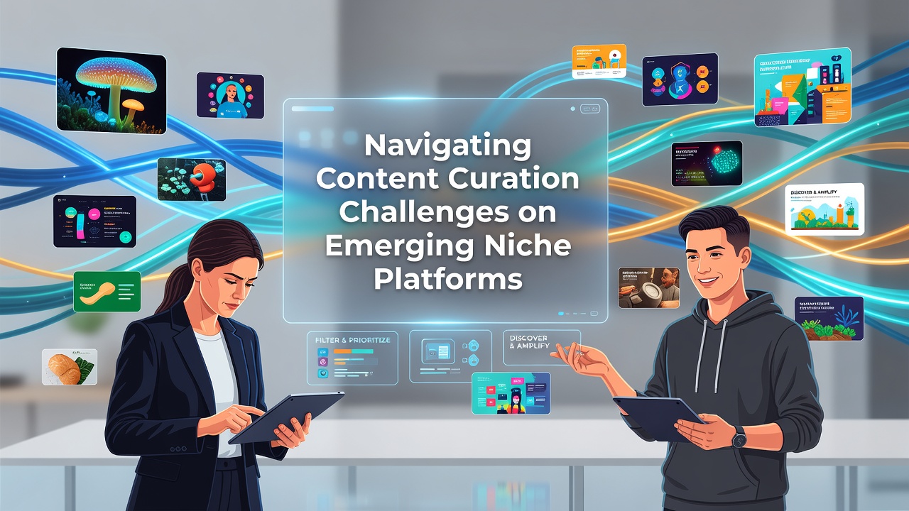 Navigating Content Curation Challenges on Emerging Niche Platforms